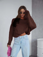 Boat Neck Drop Shoulder Sweater (9)