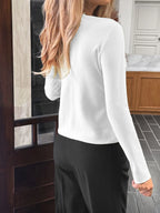 Button-up Long Sleeve Knit Cardigan (3)