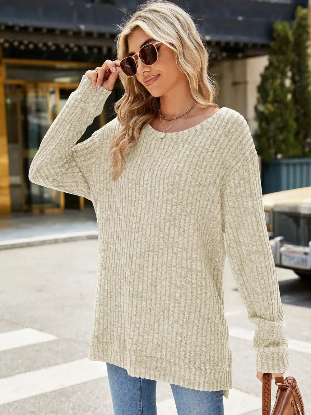 Round Neck Long Sleeve T-shirt (11)