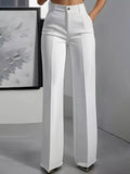 Full Size High-waisted Wide-leg Pants Plus