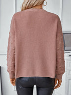 Round Neck Drop Shoulder Sweater (2)