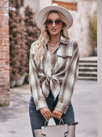 Plaid Button-down Long Sleeve Shirt (18)