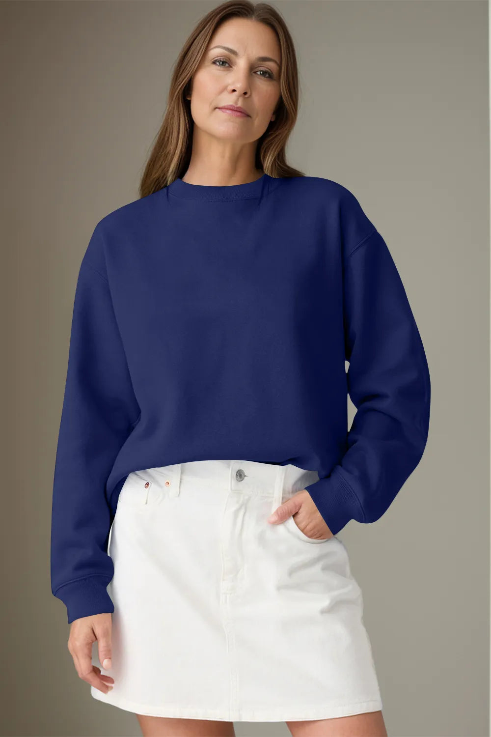 Round Neck Long Sleeve Sweatshirt (17)