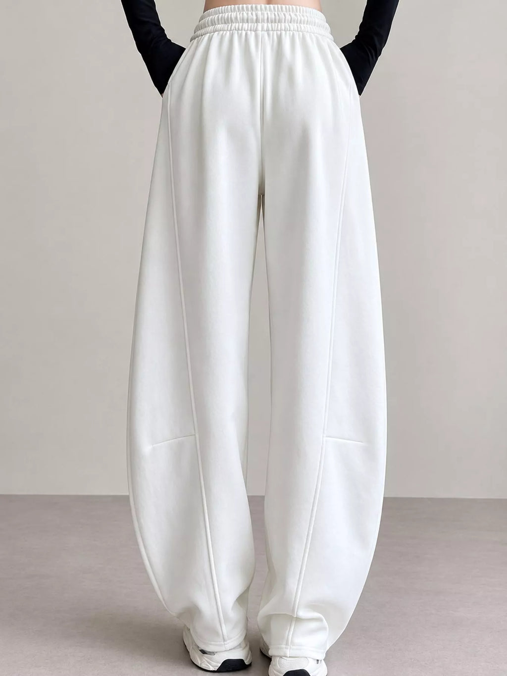 Full Size Drawstring Loose Fit Wide-leg Sweatpants Plus (24)