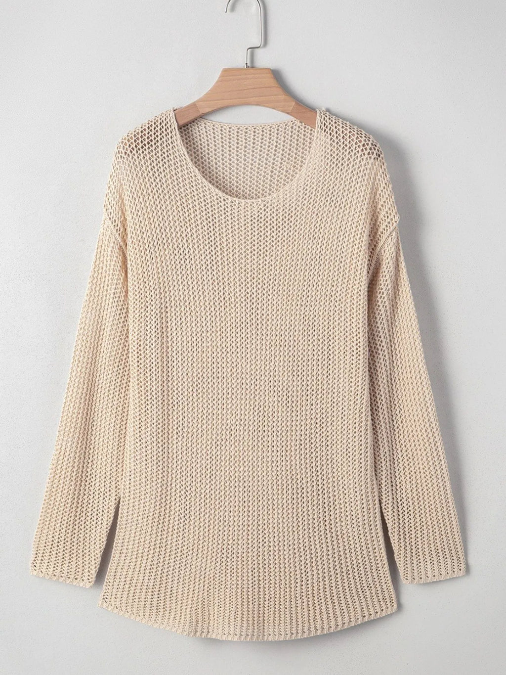 Lightweight Openwork Knit Cover Up (2)