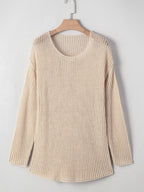 Lightweight Openwork Knit Cover Up (2)