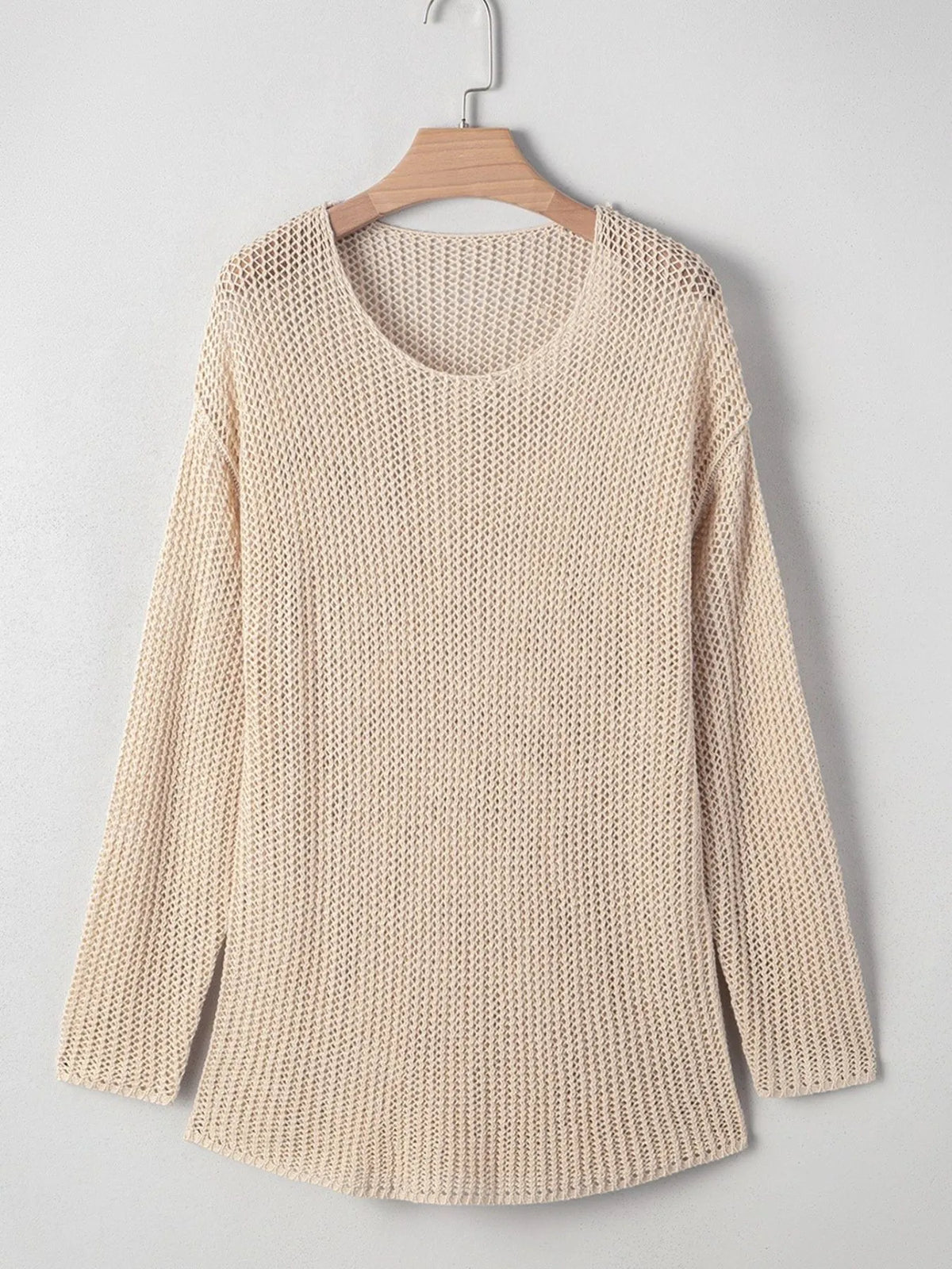 Lightweight Openwork Knit Cover Up (2)