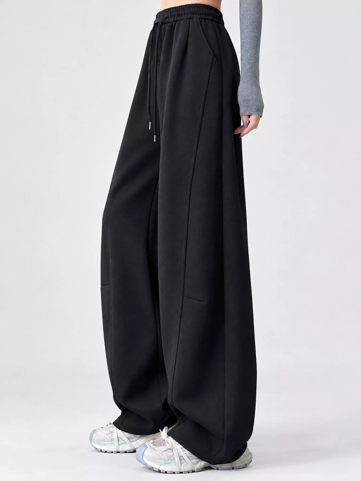Full Size Drawstring Loose Fit Wide-leg Sweatpants Plus (12)
