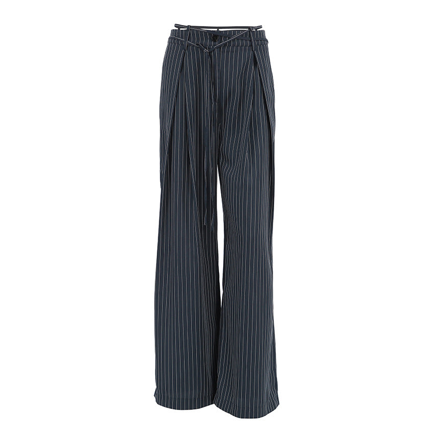 High Waist Striped Baggy Pants photo 1