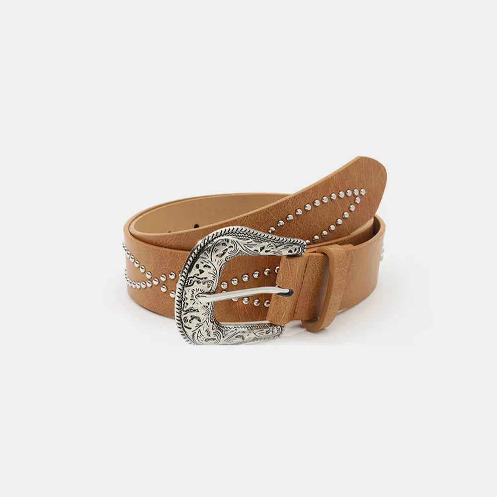Pu Leather Rhinestone Belt (8)