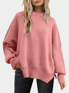 Round Neck Long Sleeve Sweater (21)