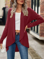 Open-front Dropped Shoulder Cardigan (22)