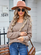 Decor Button Drop Shoulder Knit Top (9)