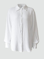 Textured Collared Neck Long Sleeve Shirt (8)