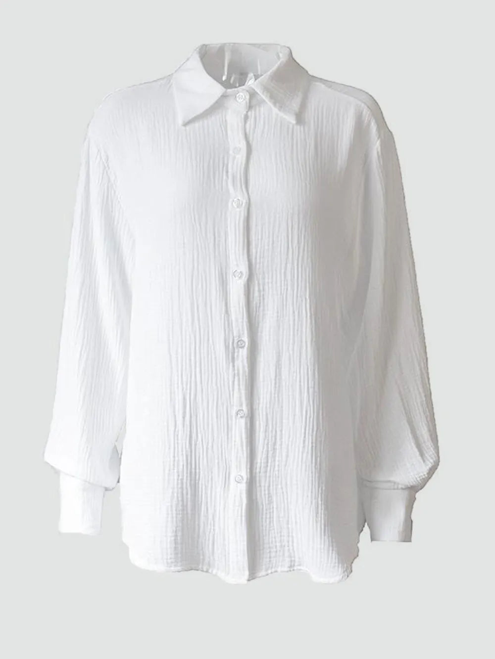 Textured Collared Neck Long Sleeve Shirt (8)
