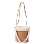 Autumn Winter Plush Pu Leather Bucket Bag photo 2