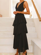 Sleeveless Ruffled Layered Backless Maxi Dress (14)