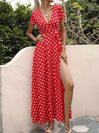 Polka Dot Wrap Maxi Dress (17)