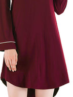 Round Neck Night Dress Pocket (6)