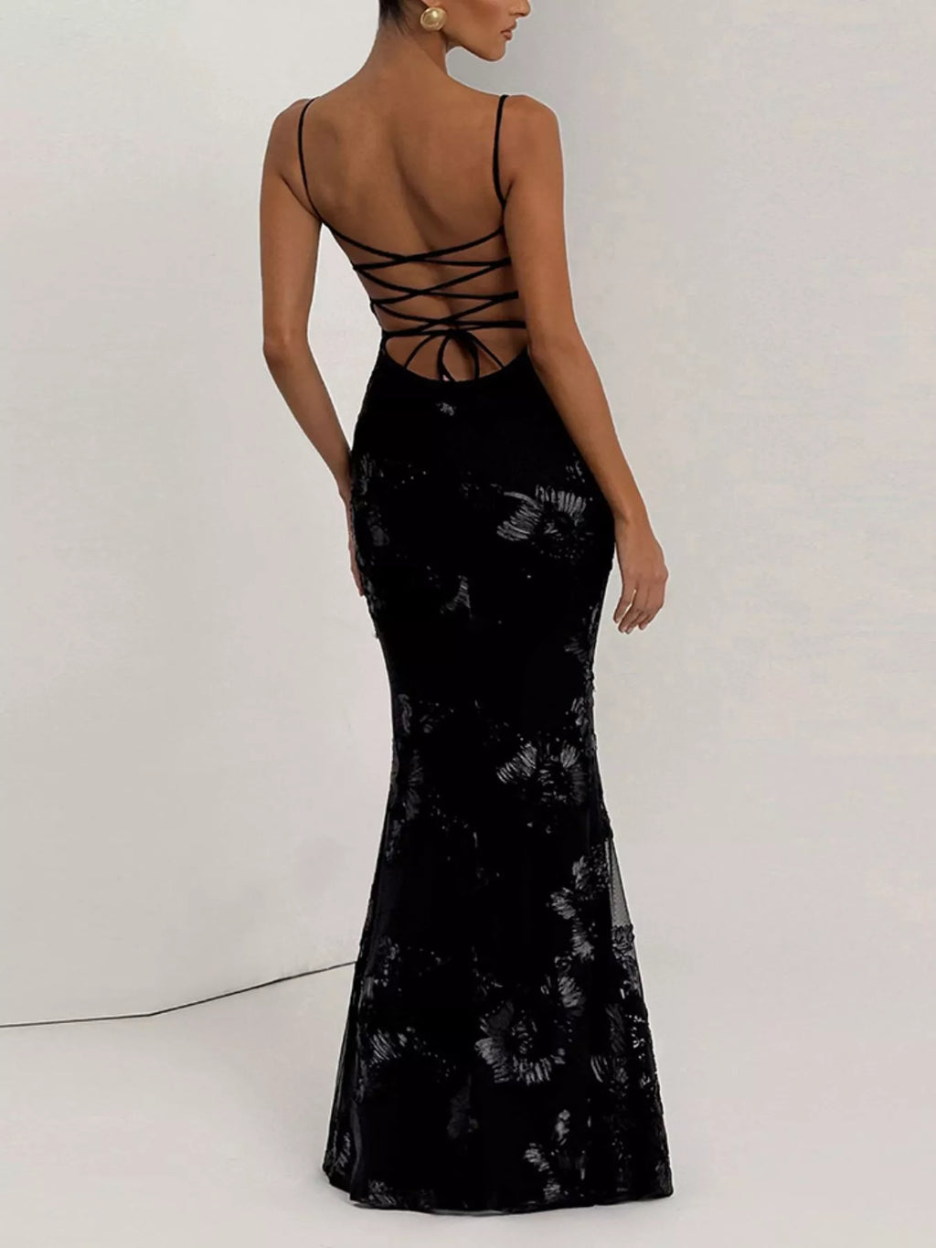 Sweetheart Neck Spaghetti Strap Maxi Dress (2)
