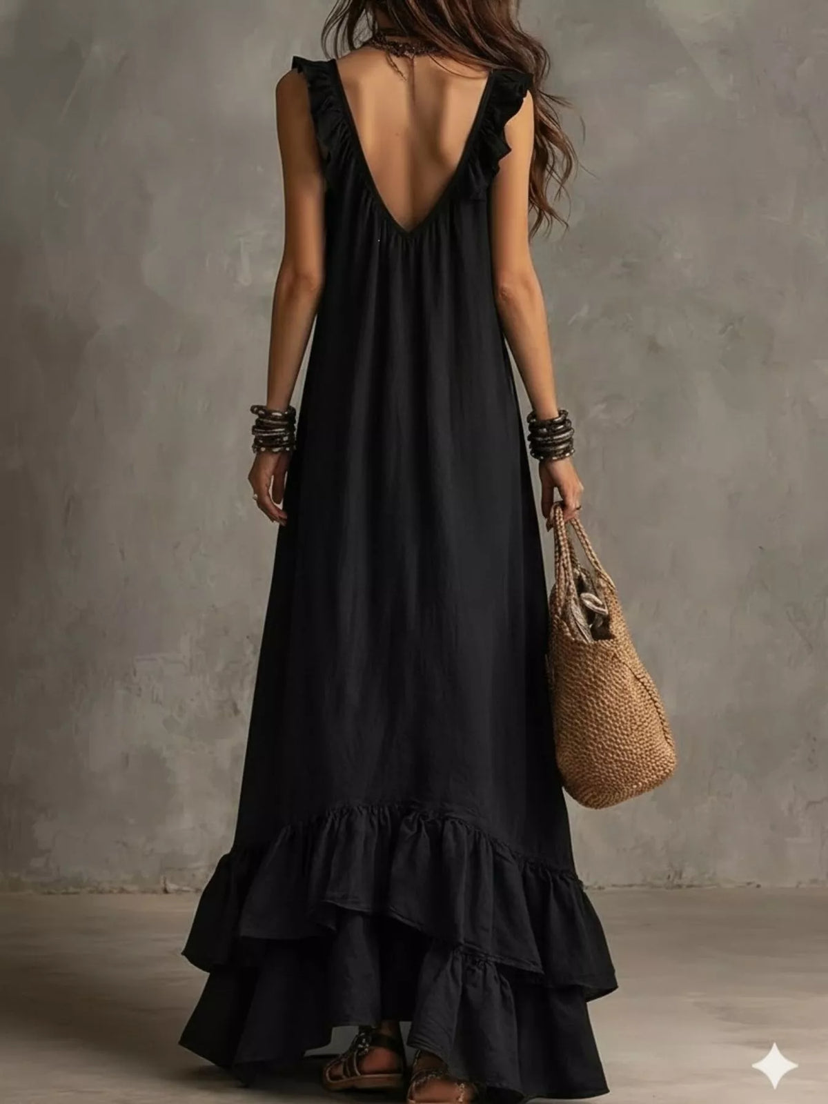 Ruffled Sleeveless Maxi Dress (8)