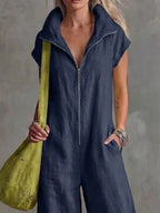 Full Size Zip Front Sleeveless Jumpsuit Plus (8)