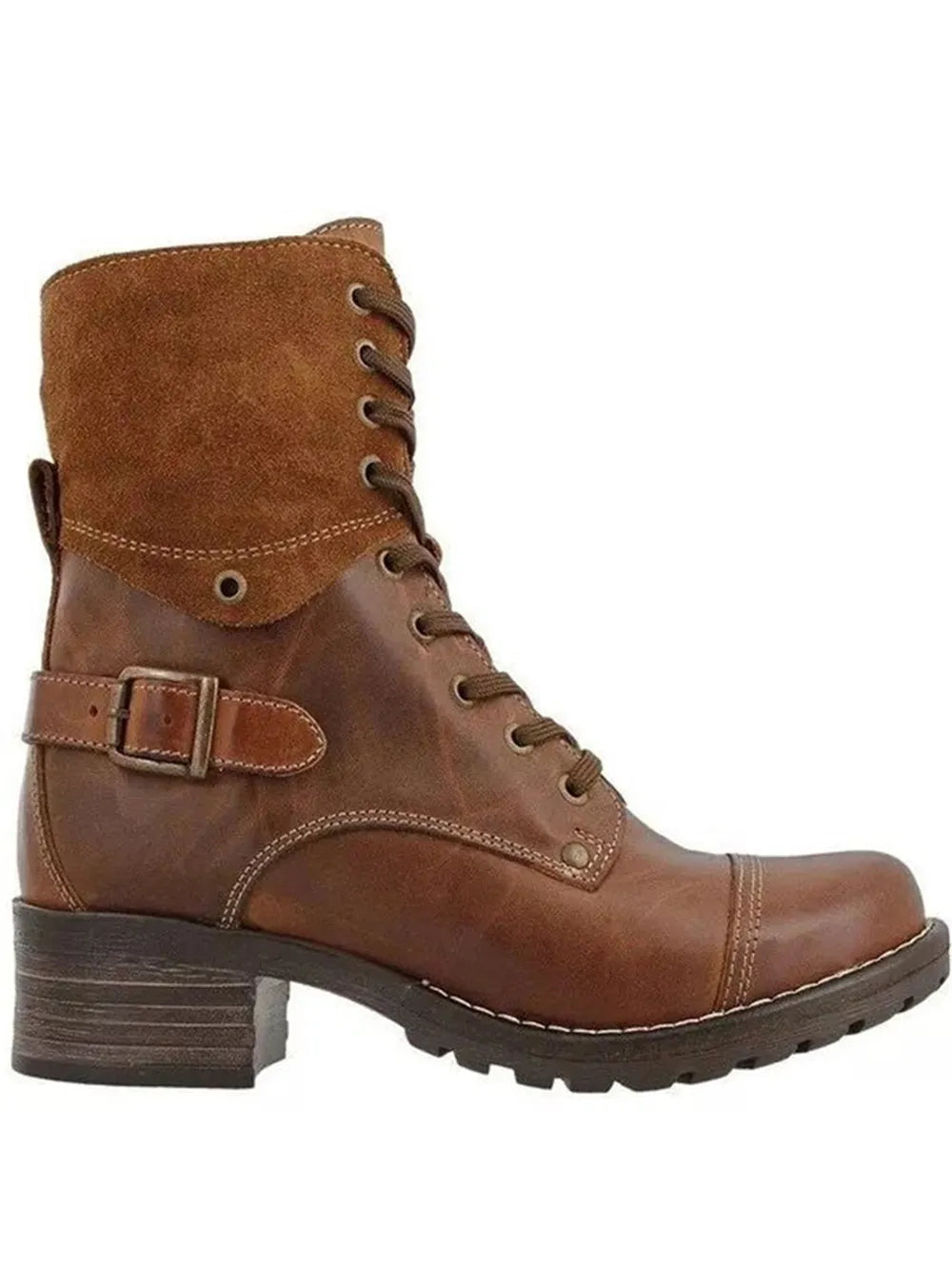 Lace-up Block Heel Boots (7)