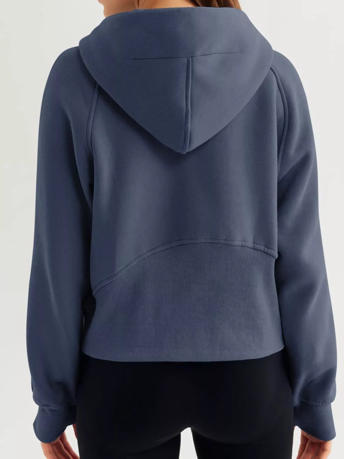 Half Zip Raglan Sleeve Hoodie (3)