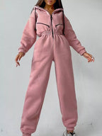 Zip Front Dropped Shoulder Jumpsuit (11)