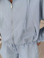 Lightweight Hooded Jacket Shorts Set (19)