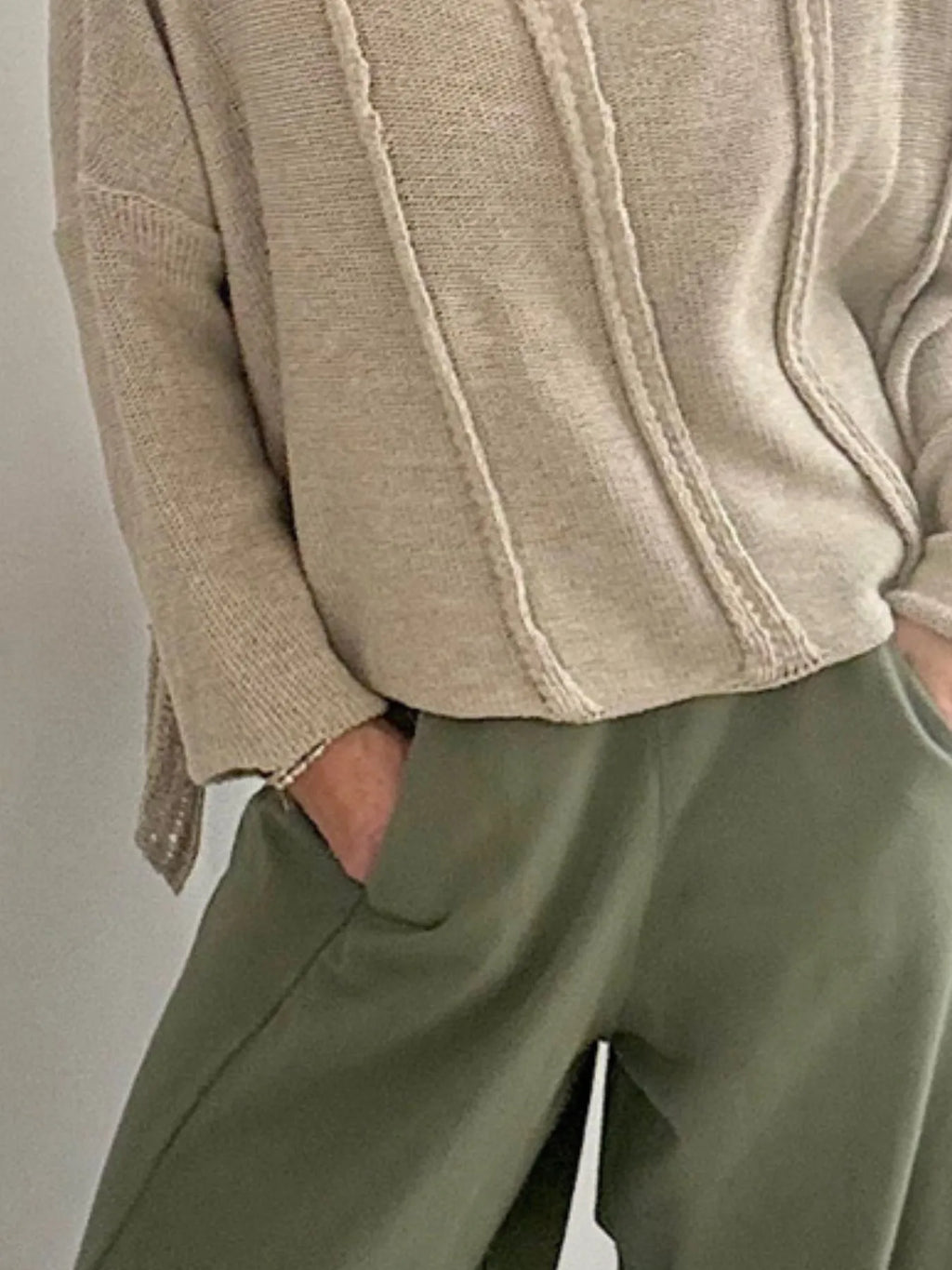 High-low Drop Shoulder Sweater (13)