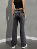 High Waist Wide Leg Jeans (25)