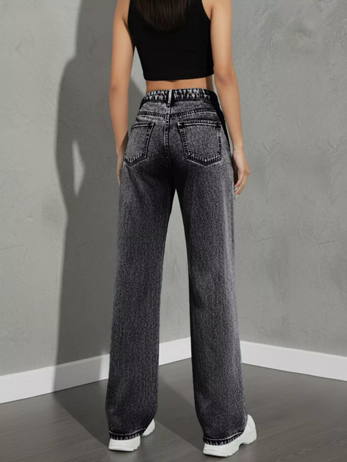 High Waist Wide Leg Jeans (25)