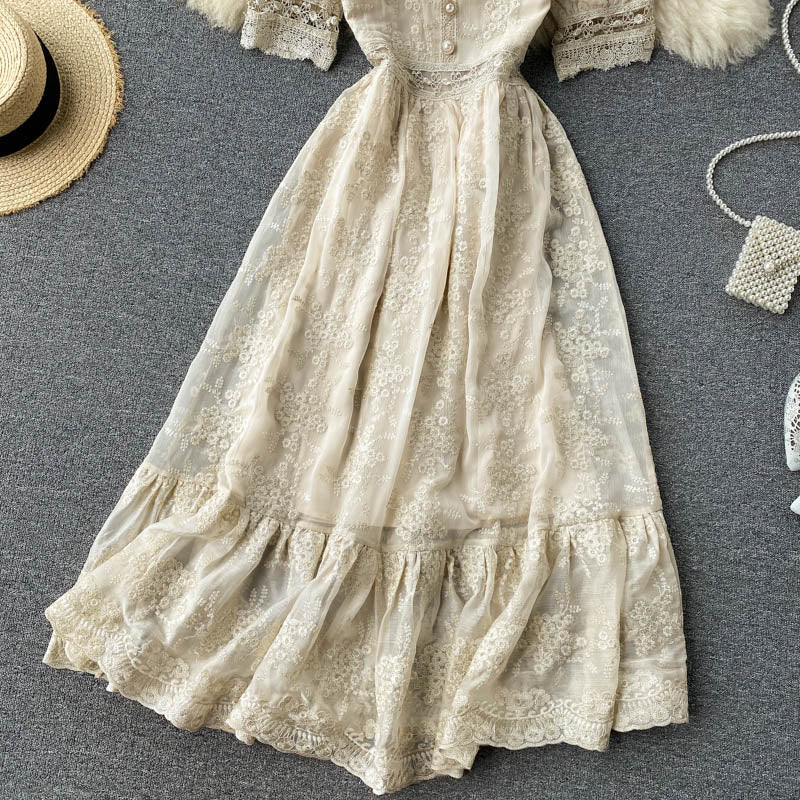 Vintage Lace Slim Dress photo 2