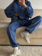 Zip-up Hoodie Joggers Set