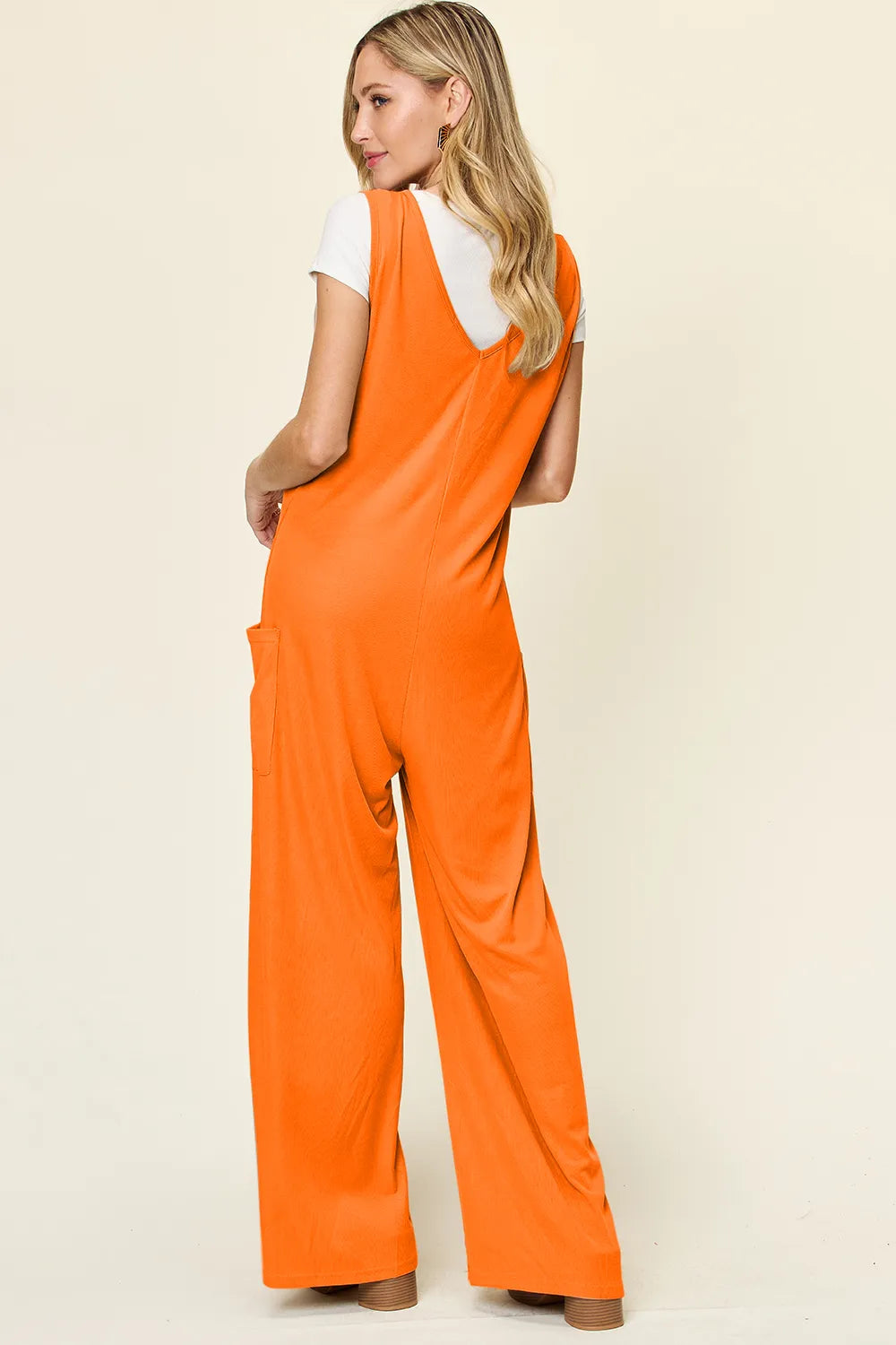 Full Size Sleeveless Wide Leg Jumpsuit Pockets Plus (18)