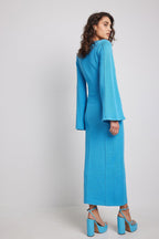 Bell Sleeve Slim Knitted Dress photo 6