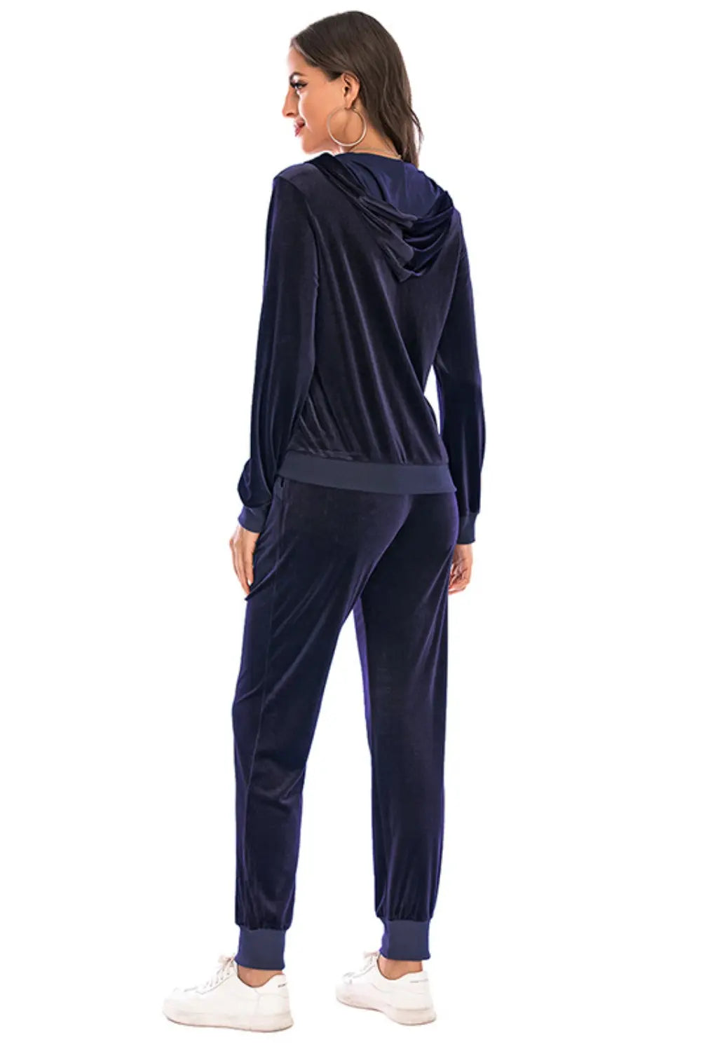 Zip-up Hooded Jacket Pants Set (24)