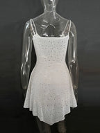 Rhinestone Decor Mini Cami Dress (22)