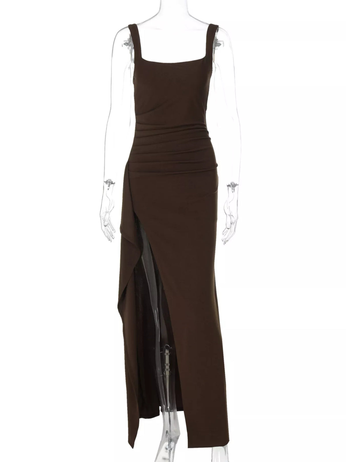 Slit Square Neck Maxi Dress (7)