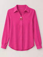 Long Sleeve Satin Blouse (25)