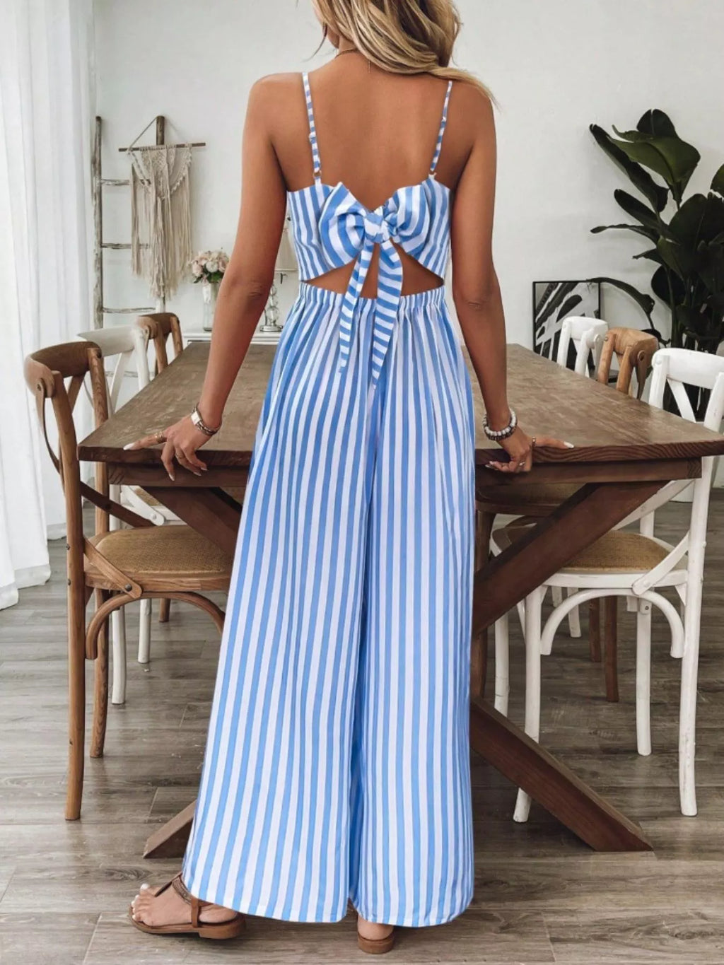 Spaghetti Strap Wide Leg Jumpsuit (10)