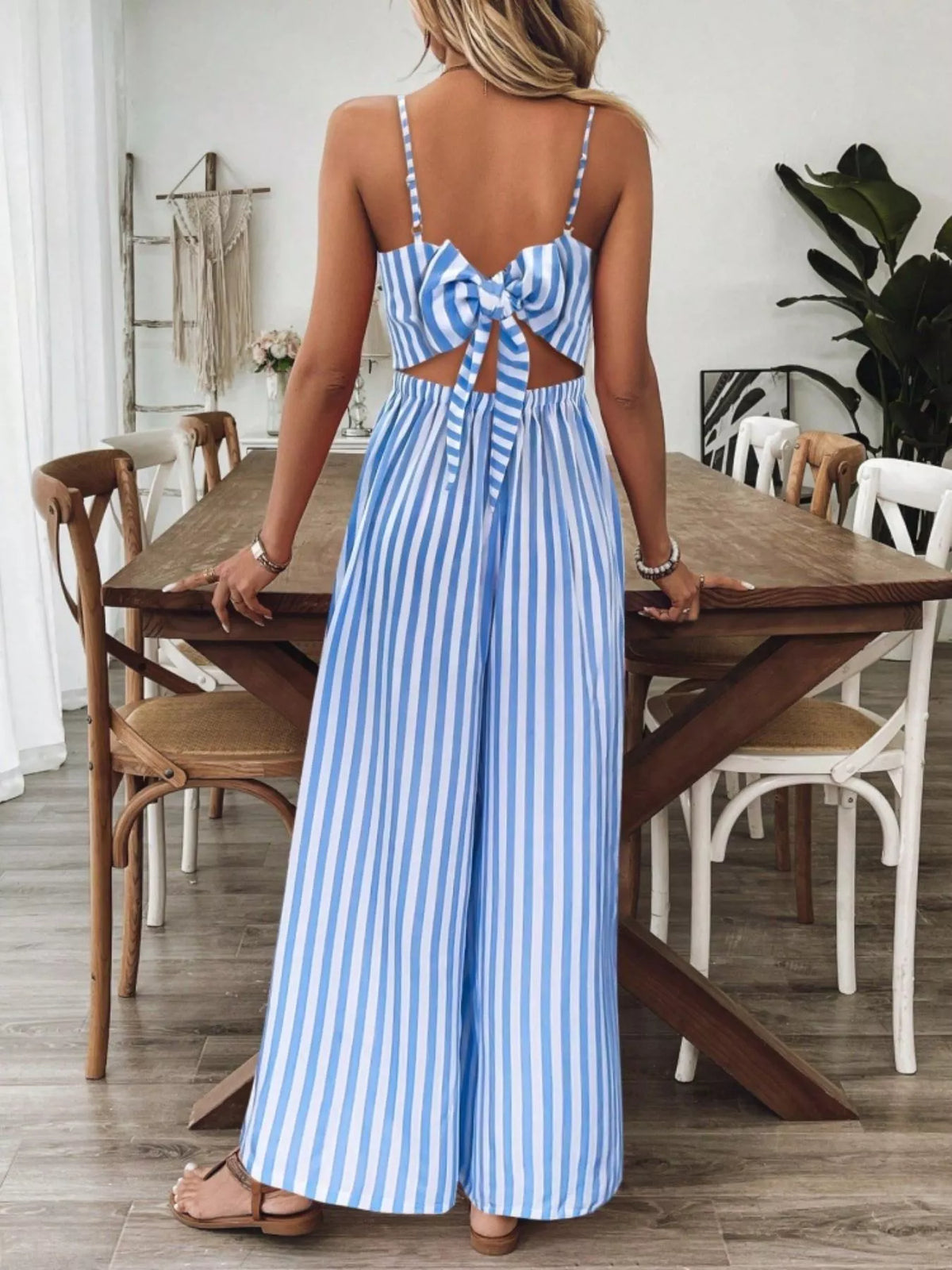 Spaghetti Strap Wide Leg Jumpsuit (10)