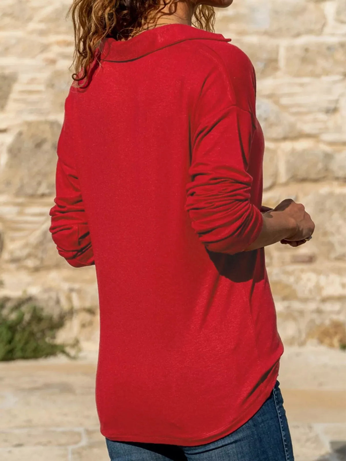 Johnny Collar Long Sleeve Top (3)