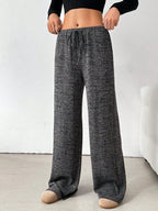 Striped Wide Leg Drawstring Pants (33)