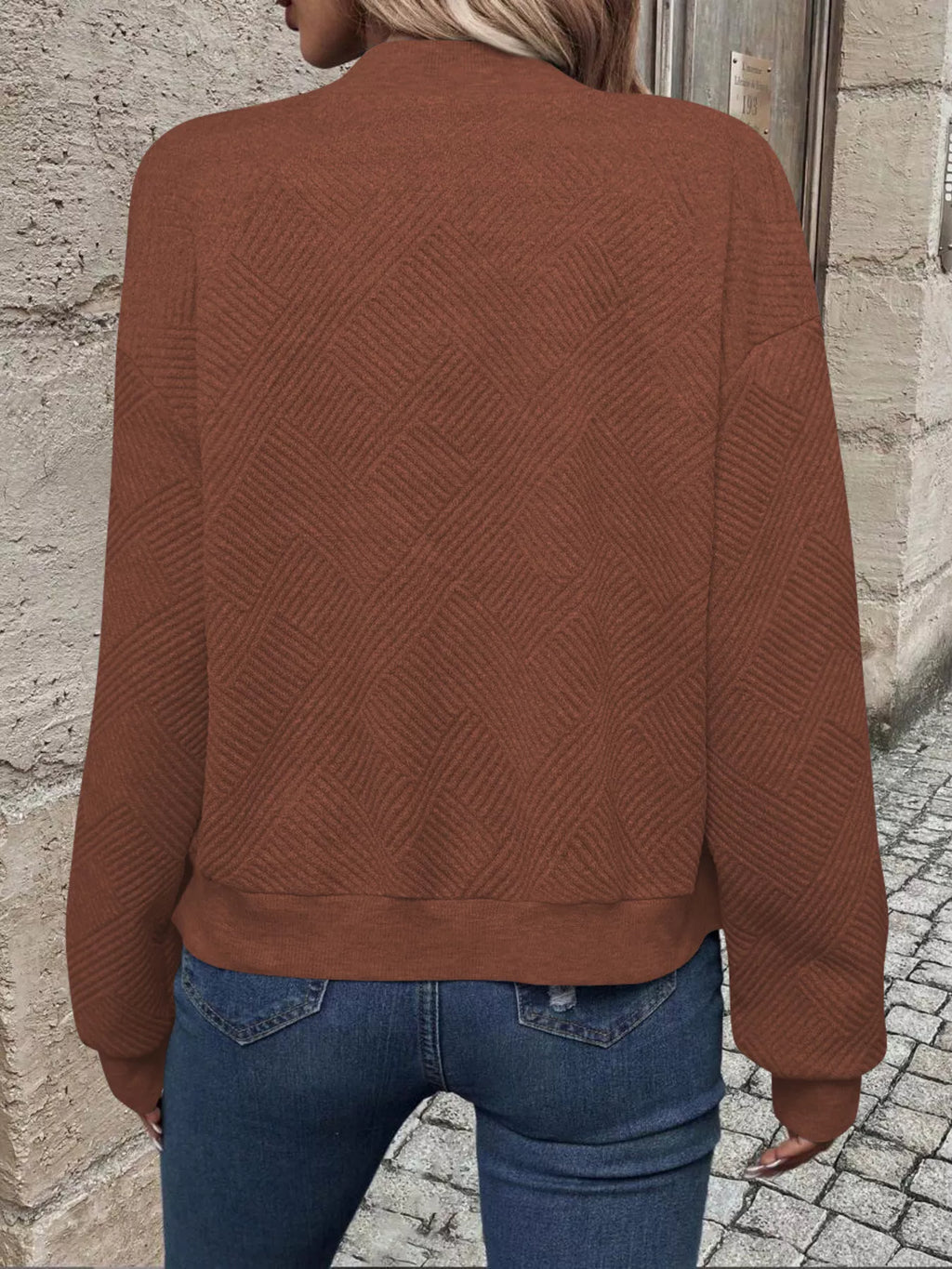 Texture Zip-up Bomber Jacket (24)