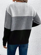 Block Drop Shoulder Long Sleeve Sweater (24)