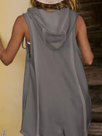 Half Zipped Hooded Sleeveless Romper (17)