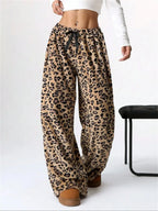 Leopard Wide Leg Plush Pants (5)