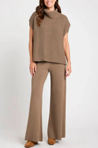 Slit Turtleneck Cap Sleeve Sweater (3)